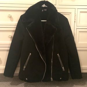 Divided fur jacket